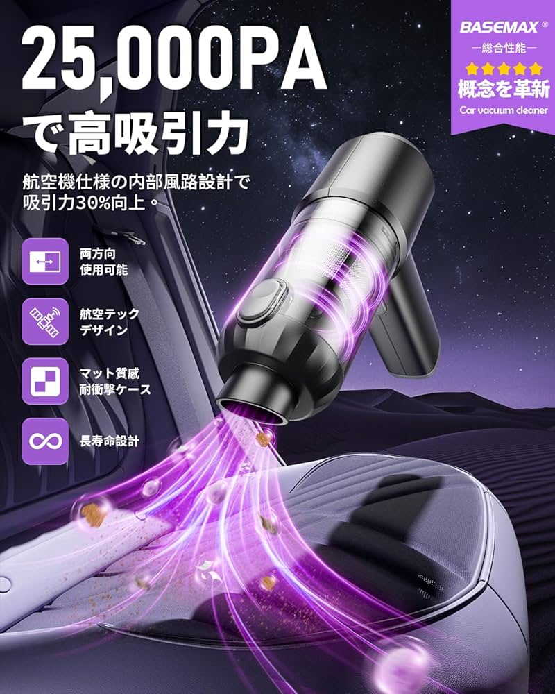 Amazon.co.jp: 【2025 新登場】 ハンディクリーナー コードレス